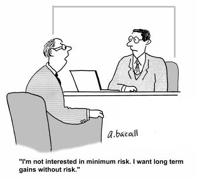 Risk versus (!) Return (cartoon), A Bacall