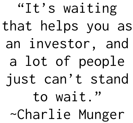 Charlie Munger ("Patience")